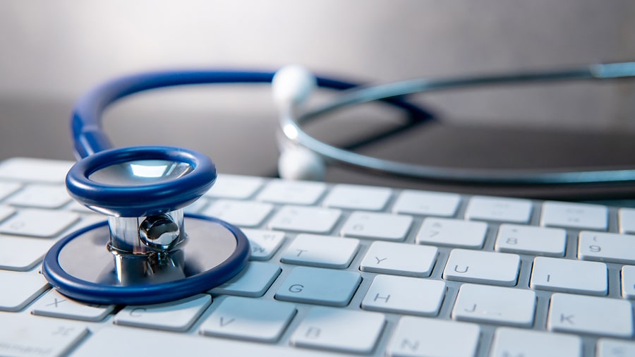 Stethoscope on keyboard-best places to work 2019