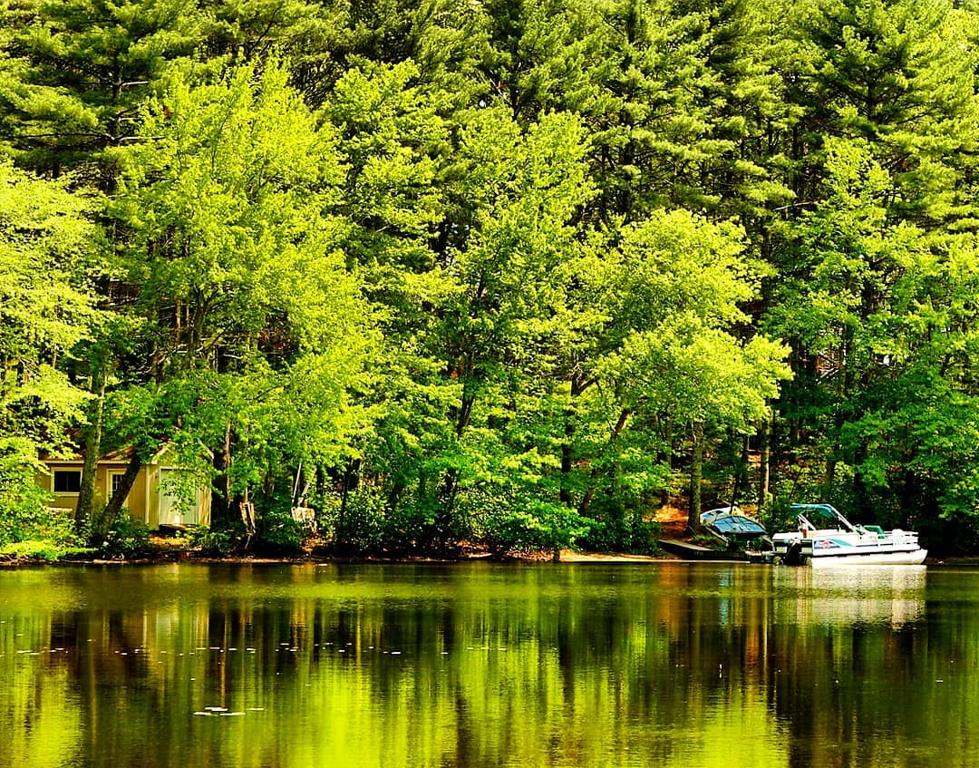 RN, May D., enjoying a day off at Pachaug Pond.