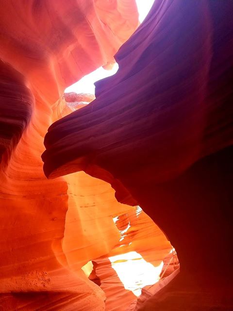 RN, Amanda M., taking in the sights at Antelope Canyon near Page, Ariz.