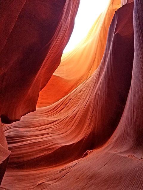 RN, Amanda M., taking in the sights at Antelope Canyon near Page, Ariz.