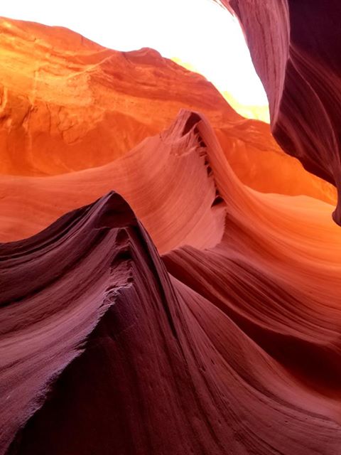 RN, Amanda M., taking in the sights at Antelope Canyon near Page, Ariz.