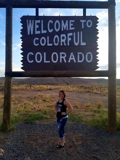 RN, Amanda M., making a quick stop on the Colorado border.