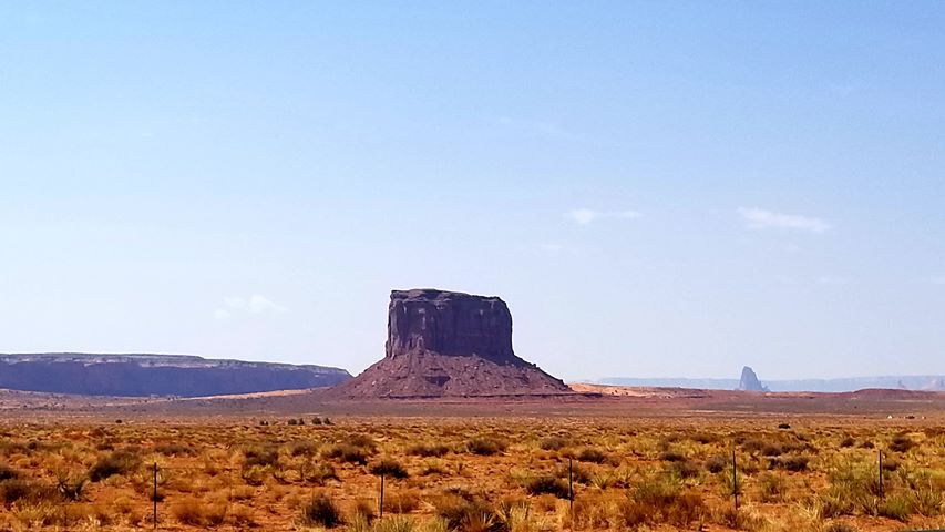RN, Amanda M., taking snapshots on horseback in Monument Valley near Page, Ariz.