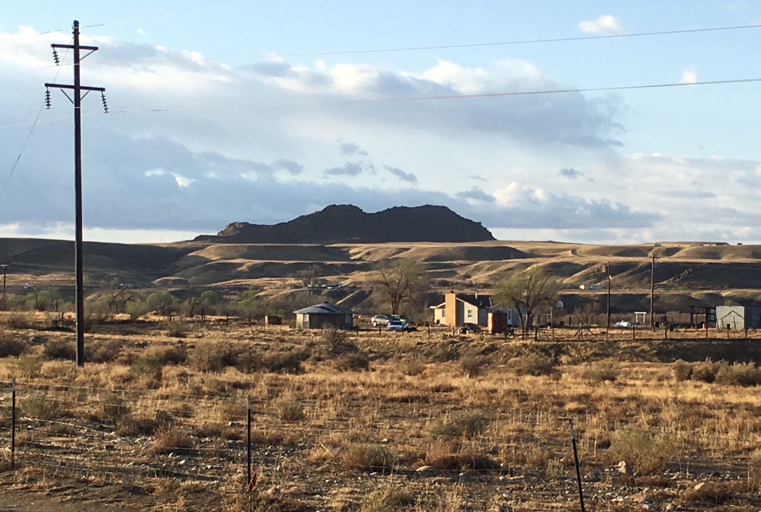 RN, Mary G., seeing the sights around Shiprock, Arizona.