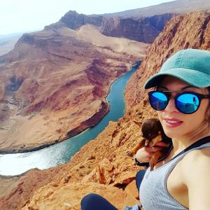 ER RN, Gabi M., exploring Waterhole Canyon