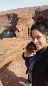 ER RN, Gabi M., exploring Waterhole Canyon