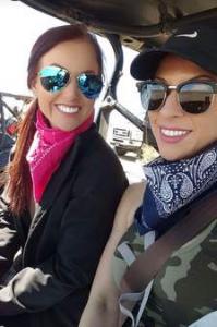 Arielle M. - ER (left) and Gabi M. – ER (right), off-roading in New Mexico.