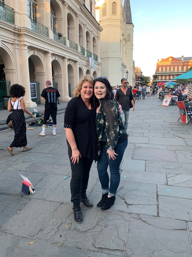 RN, Jan K., met up with her recruiter Lauren while seeing the sights in New Orleans, Louis.