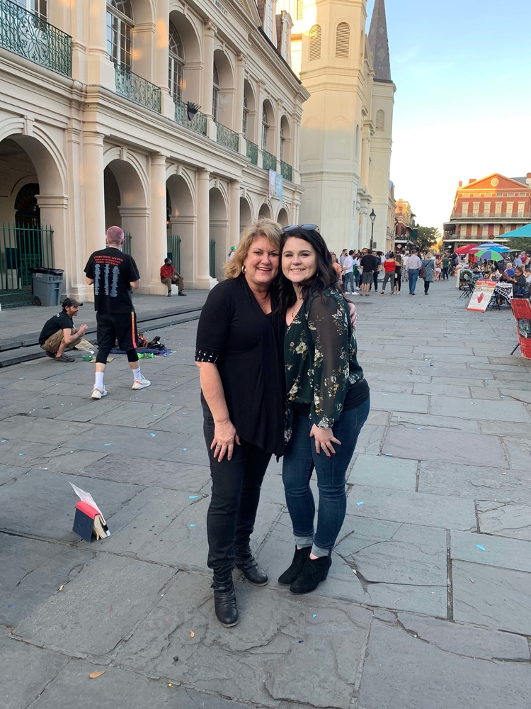 RN, Jan K., met up with her recruiter Lauren while seeing the sights in New Orleans, Louis.